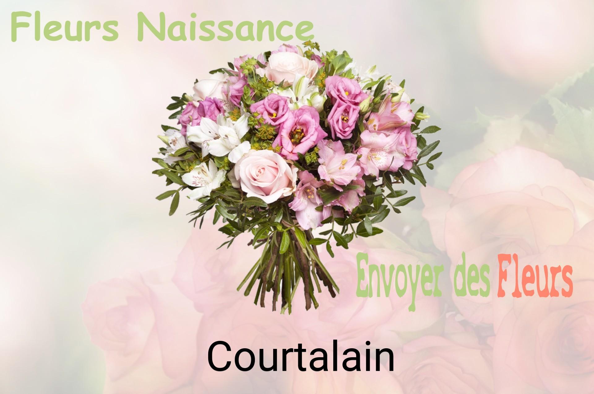 Bouquet de fleurs de naissance livré à Courtalain